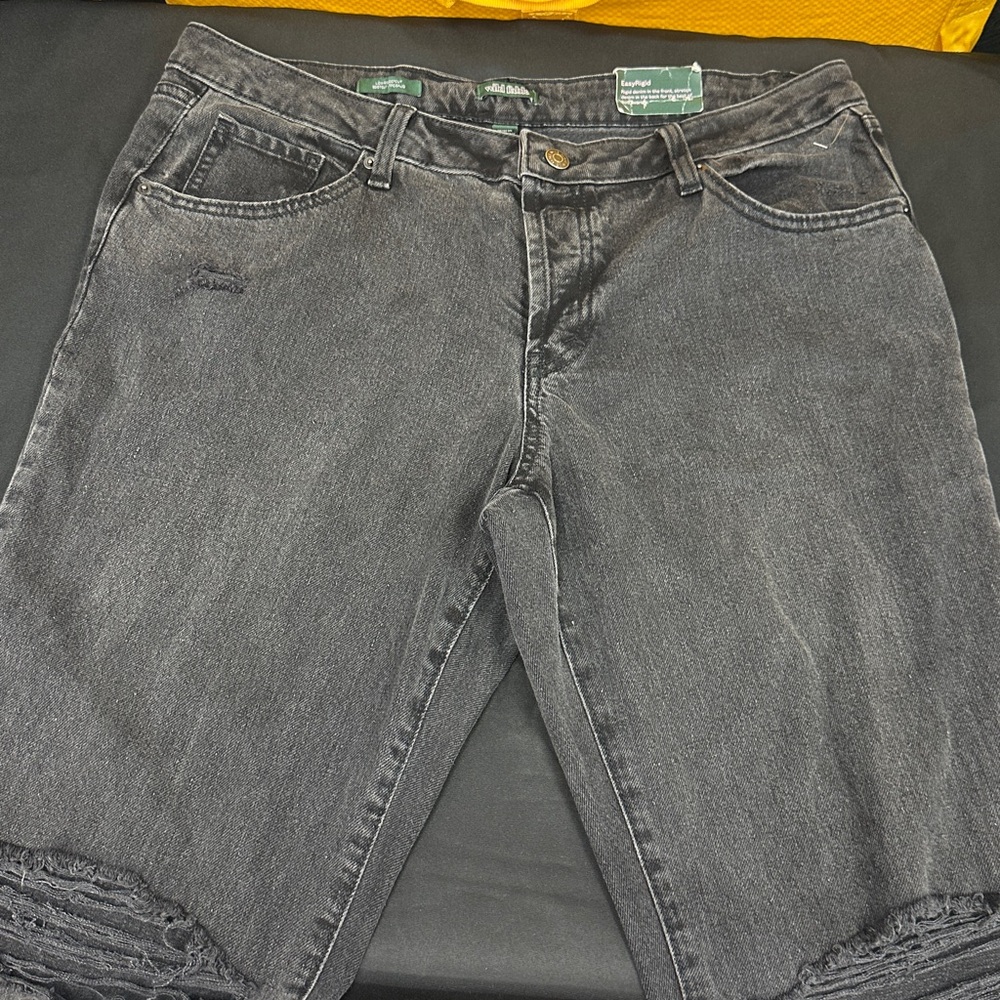 Wild Fable Denim Jeans size 14 easyrigid, rigid denim in the front, stretch deni